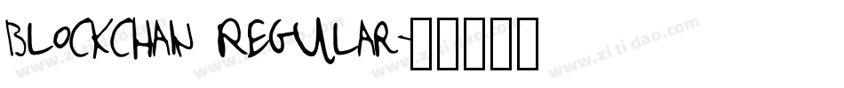 Blockchain Regular字体转换